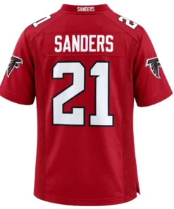 Atlanta Falcons Deion Sanders Red Jersey – Bold Player 7XL