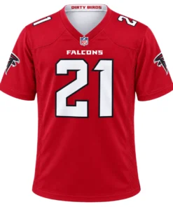 Atlanta Falcons Deion Sanders Red Jersey – Bold Player 7XL