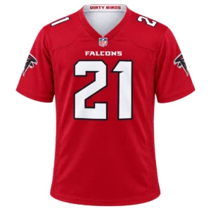 Atlanta Falcons Deion Sanders Red Jersey – Bold Player 7XL