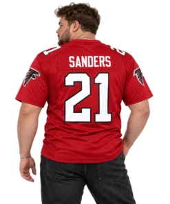 Atlanta Falcons Deion Sanders Red Jersey – Bold Player 7XL