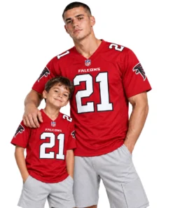 Atlanta Falcons Deion Sanders Red Jersey – Bold Player 7XL
