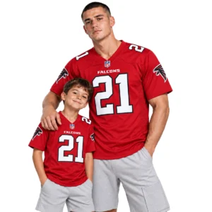 Atlanta Falcons Deion Sanders Red Jersey – Bold Player 7XL