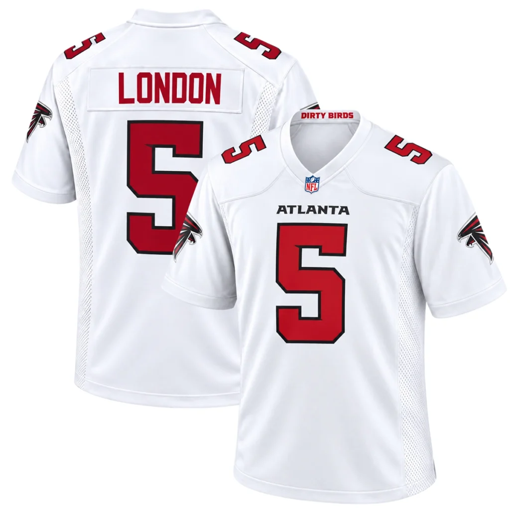 Atlanta Falcons Drake London White Jersey – Exclusive Player Fan Edition
