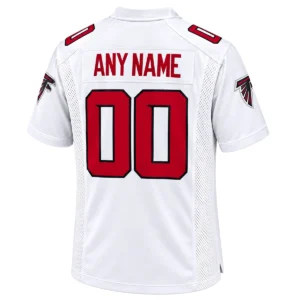 Atlanta Falcons White Custom Game Jersey – Epic Game Day Style