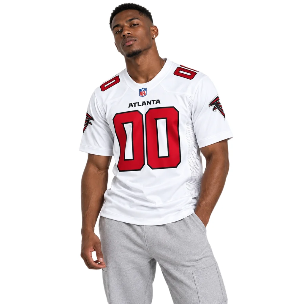 Atlanta Falcons White Custom Game Jersey – Epic Game Day Style