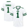 Azareye'h Thomas Jets White Jersey 2026 Exclusive Fan Gear