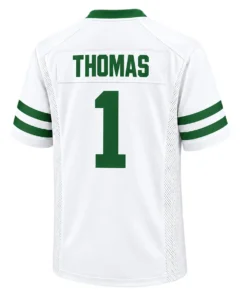 Azareye'h Thomas Jets White Jersey 2026 Exclusive Fan Gear