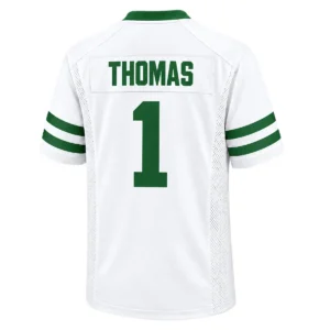 Azareye'h Thomas Jets White Jersey 2026 Exclusive Fan Gear