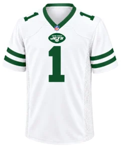 Azareye'h Thomas Jets White Jersey 2026 Exclusive Fan Gear