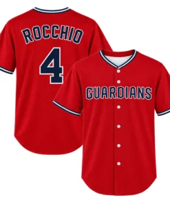 Brayan Rocchio Men's Guardians Jersey Red Elite