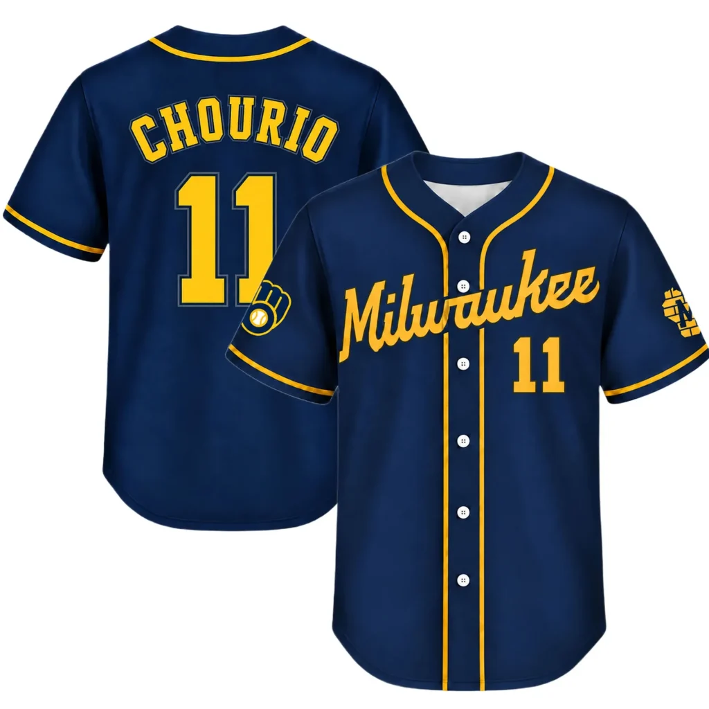 Brewers Jackson Chourio Jersey Navy 2026 Amazing Fan Gear