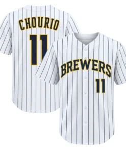 Brewers Jackson Chourio White Jersey Dynamic Home Style