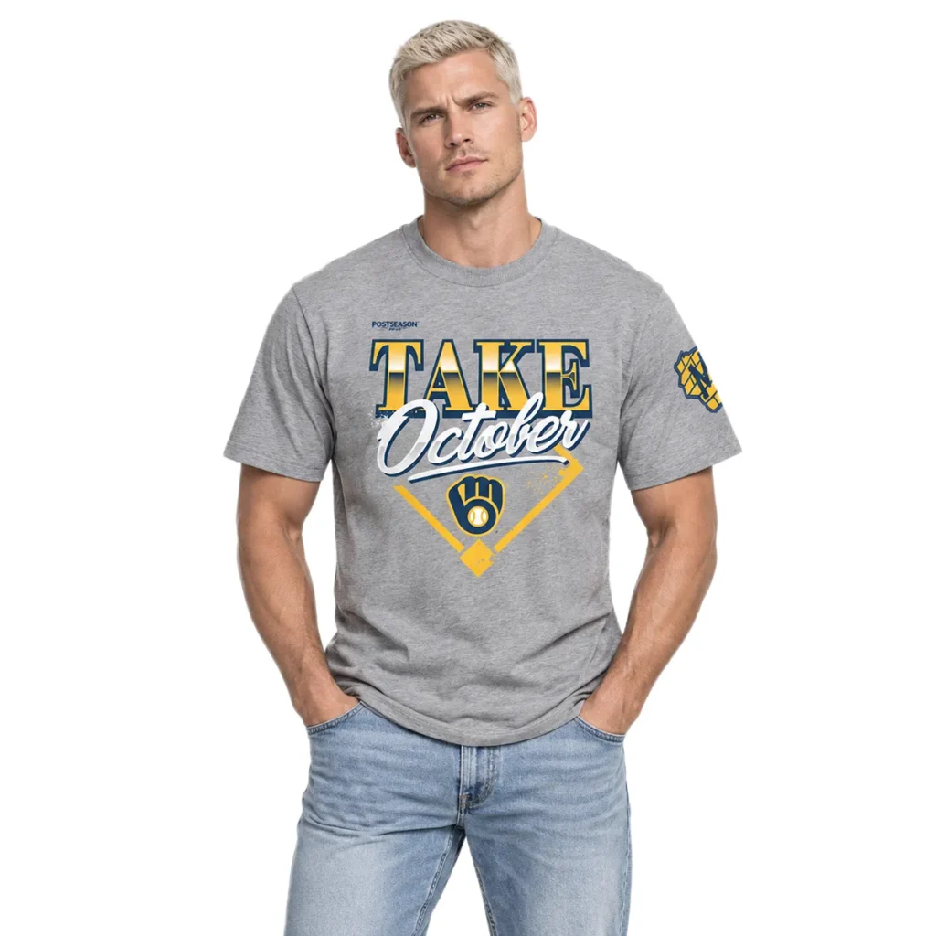 Brewers MLB Division Series Tshirt - Bold 2026 MLB Champions Locker Room Fan Wear