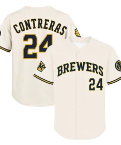 Brewers William Contreras Jersey Youth 2026 Bold MLB Wear