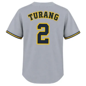 Brice Turang Brewers Away Jersey 2026 Bold Fanwear