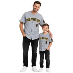 Brice Turang Brewers Away Jersey 2026 Bold Fanwear