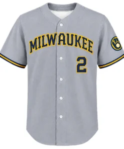 Brice Turang Brewers Away Jersey 2026 Bold Fanwear