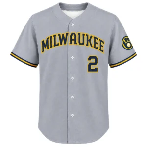 Brice Turang Brewers Away Jersey 2026 Bold Fanwear