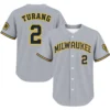 Brice Turang Brewers Away Jersey 2026 Bold Name & Number