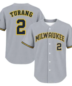 Brice Turang Brewers Away Jersey 2026 Bold Name & Number