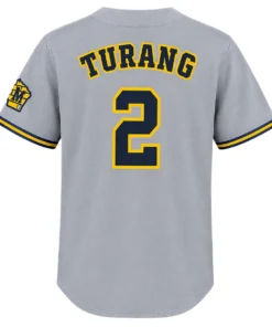 Brice Turang Brewers Away Jersey 2026 Bold Name & Number