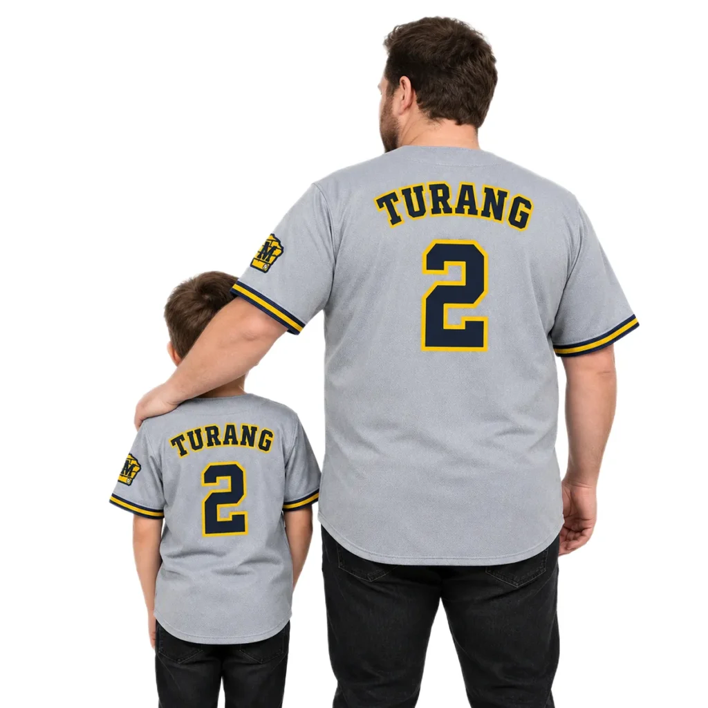 Brice Turang Brewers Away Jersey 2026 Bold Name & Number