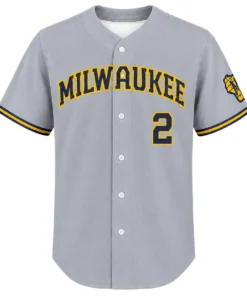Brice Turang Brewers Away Jersey 2026 Bold Name & Number