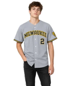 Brice Turang Brewers Away Jersey 2026 Bold Name & Number