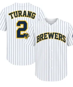 Brice Turang Men's Milwaukee Brewers Jersey Bold Style