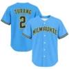 Brice Turang Milwaukeee Brewers Jersey Youth Bold Name & Number