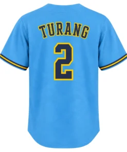 Brice Turang Milwaukeee Brewers Jersey Youth Bold Name & Number