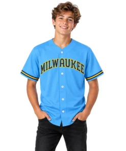 Brice Turang Milwaukeee Brewers Jersey Youth Bold Name & Number