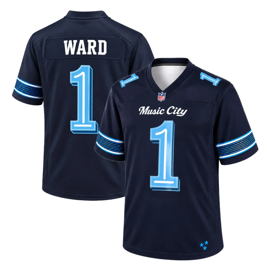 Cam Ward Titans Rivalries Navy Jersey Dynamic Tennessee Wear