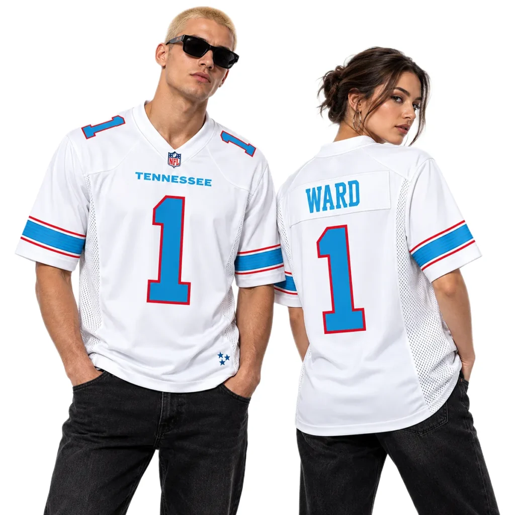 Cam Ward Titans White Jersey 2026 Exclusive Fan Gear