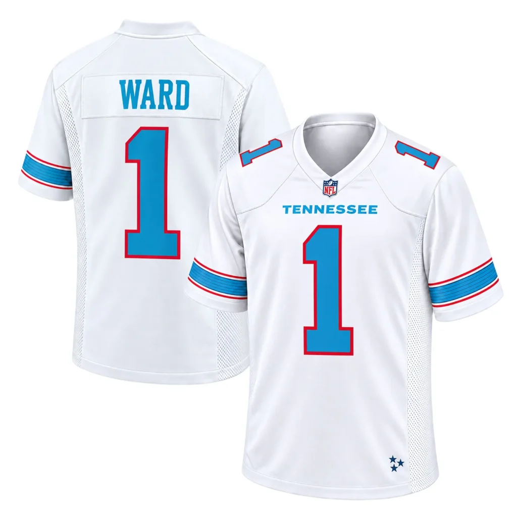Cam Ward Titans White Jersey 2026 Exclusive Fan Gear