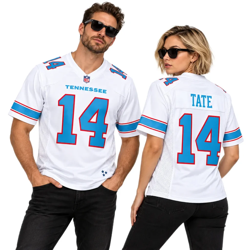 Carnell Tate Titans Away Jersey 2026 Limited White Style