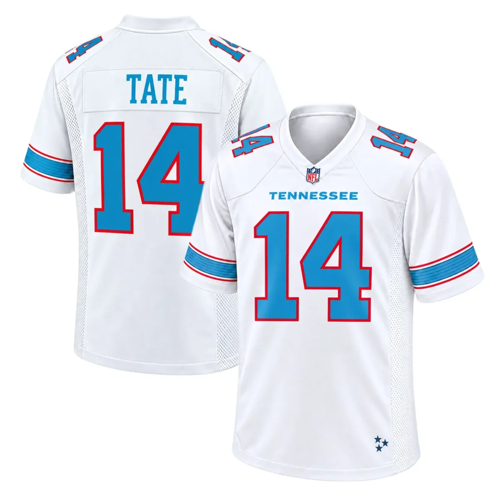 Carnell Tate Titans Away Jersey 2026 Limited White Style