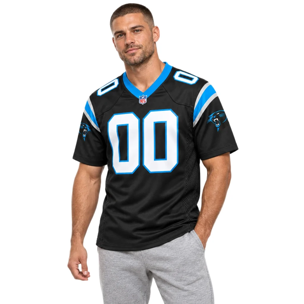 Carolina Panthers Black Home Jersey – Custom Fan Style