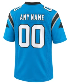 Carolina Panthers Blue Custom Jersey – Bold Alternate Edition