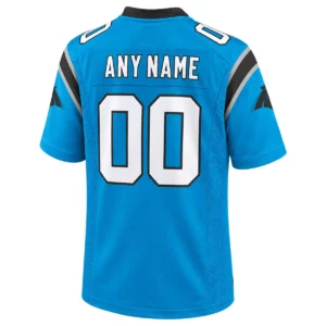 Carolina Panthers Blue Custom Jersey – Bold Alternate Edition
