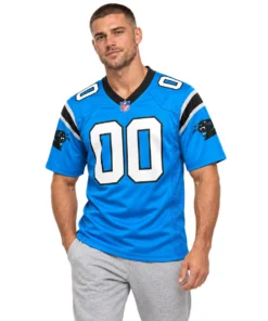 Carolina Panthers Blue Custom Jersey – Bold Alternate Edition