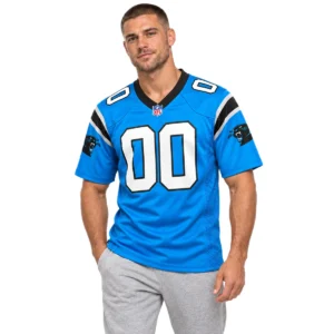 Carolina Panthers Blue Custom Jersey – Bold Alternate Edition