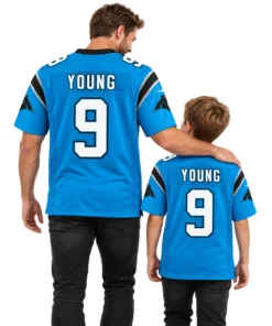 Carolina Panthers Bryce Young Blue Youth Game Jersey – Team Pride Style