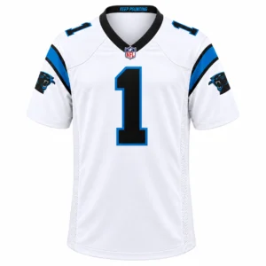 Carolina Panthers Cam Newton White Jersey – Legendary Fan Look