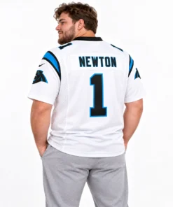 Carolina Panthers Cam Newton White Jersey – Legendary Fan Look