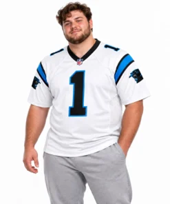 Carolina Panthers Cam Newton White Jersey – Legendary Fan Look