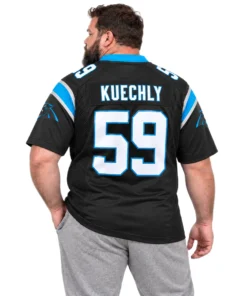 Carolina Panthers Luke Kuechly Black Team Jersey – Exclusive Football Legend Style