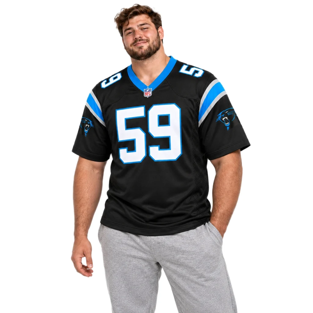 Carolina Panthers Luke Kuechly Black Team Jersey – Exclusive Football Legend Style