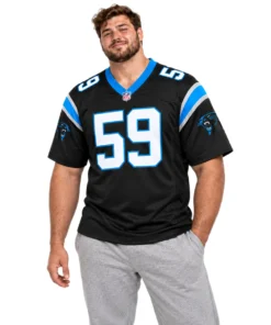 Carolina Panthers Luke Kuechly Black Team Jersey – Exclusive Football Legend Style