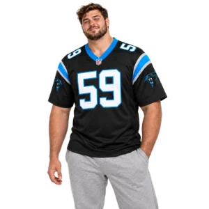 Carolina Panthers Luke Kuechly Black Team Jersey – Exclusive Football Legend Style
